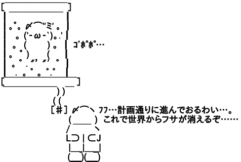 アスキーアート占い ハゲの野望